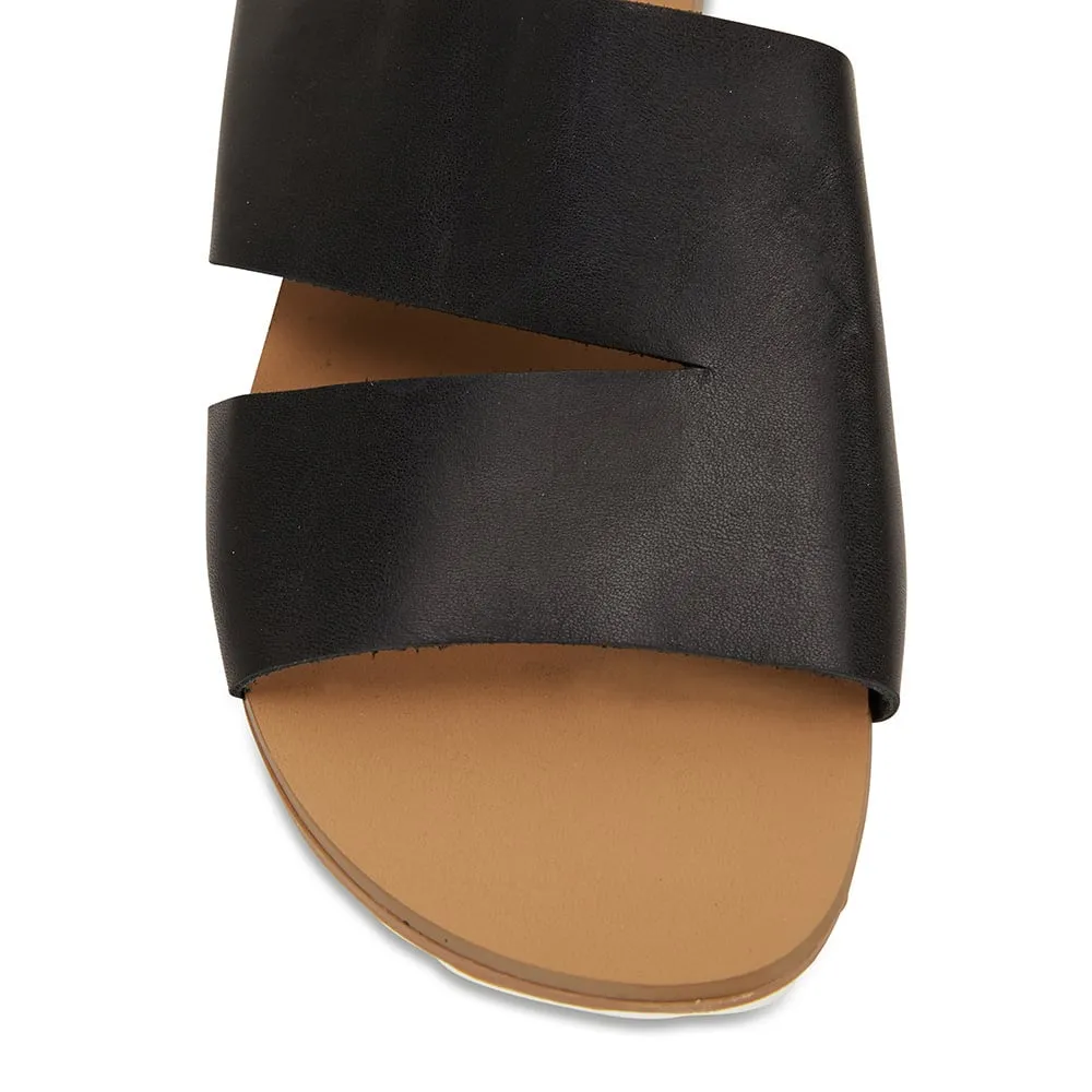 Rascal Slide in Black Leather