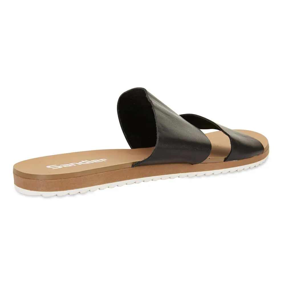 Rascal Slide in Black Leather