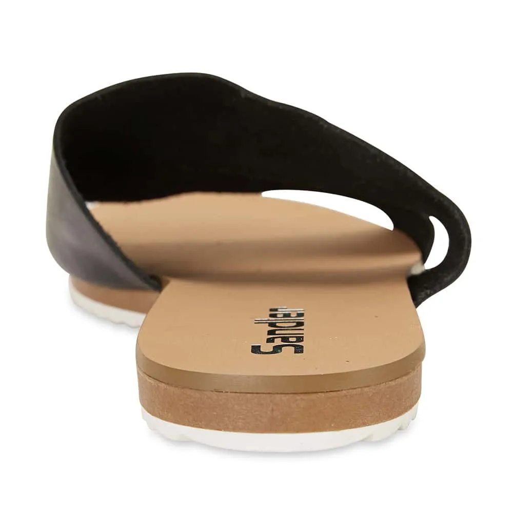 Rascal Slide in Black Leather