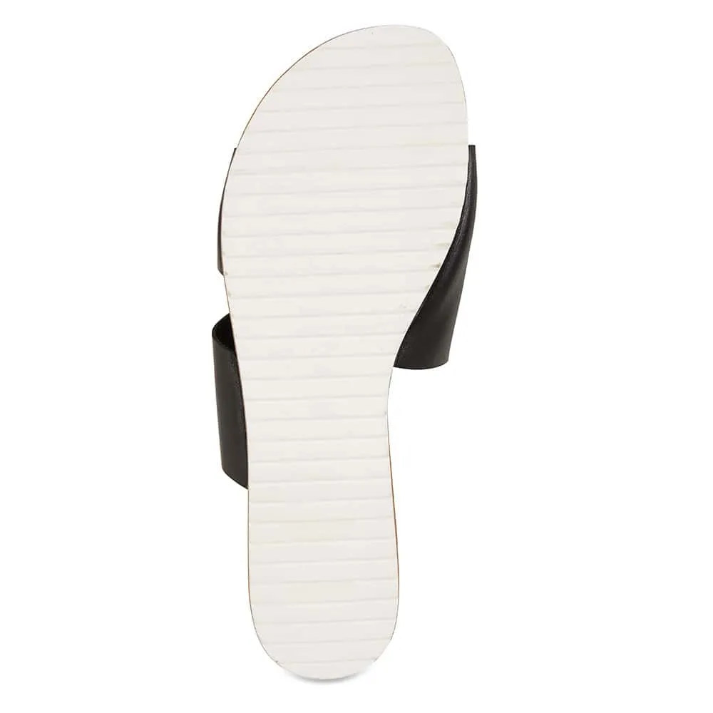 Rascal Slide in Black Leather