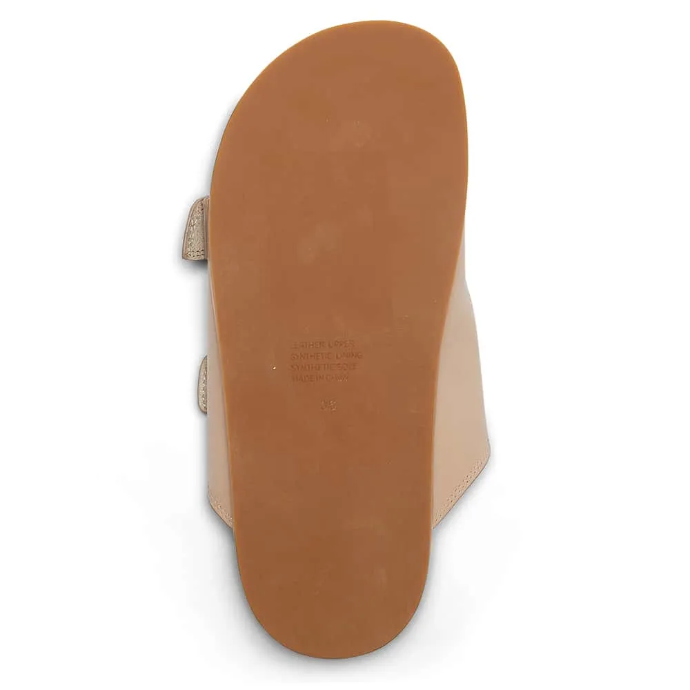 Rascal Slide in Nude Leather