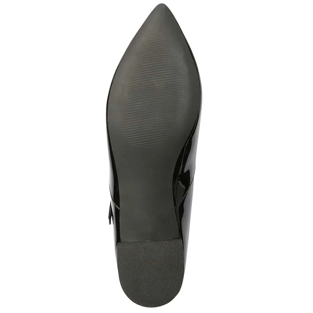 Reece Flat in Black Patent