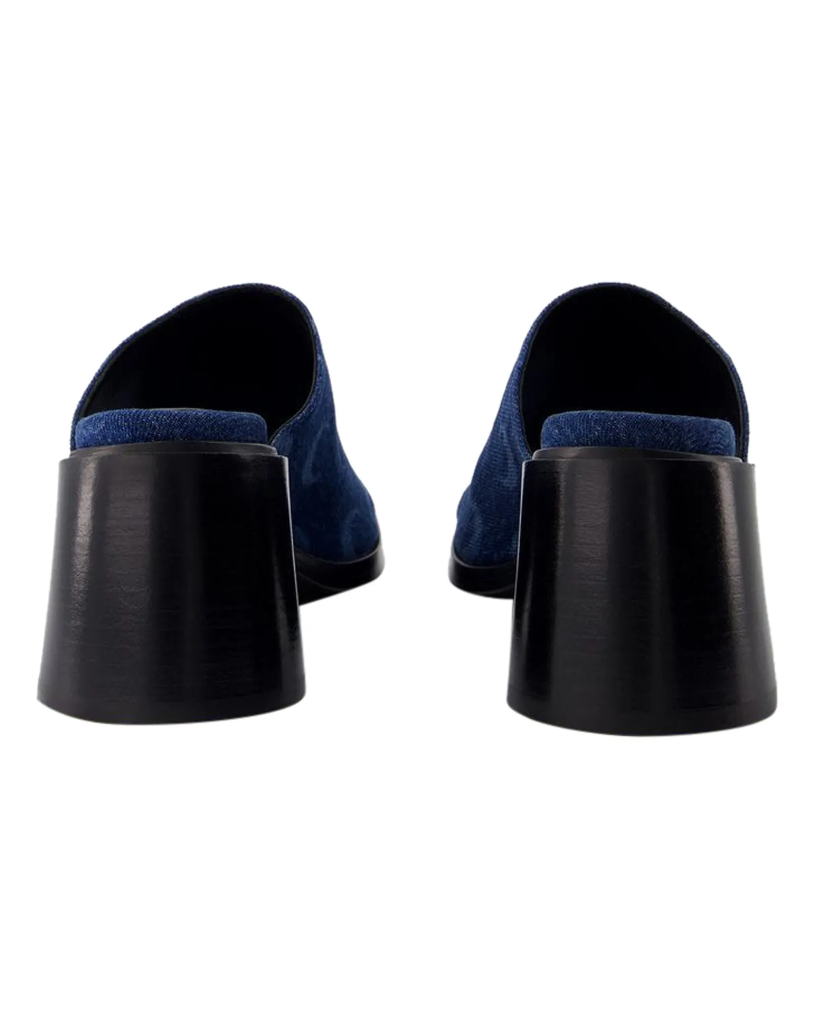 Regenerated Deadstock Slides - Marine Serre - Cotton - Blue Laser