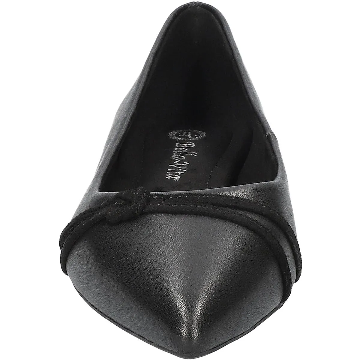 RHEA Womens Solid Faux Leather Flat Shoes