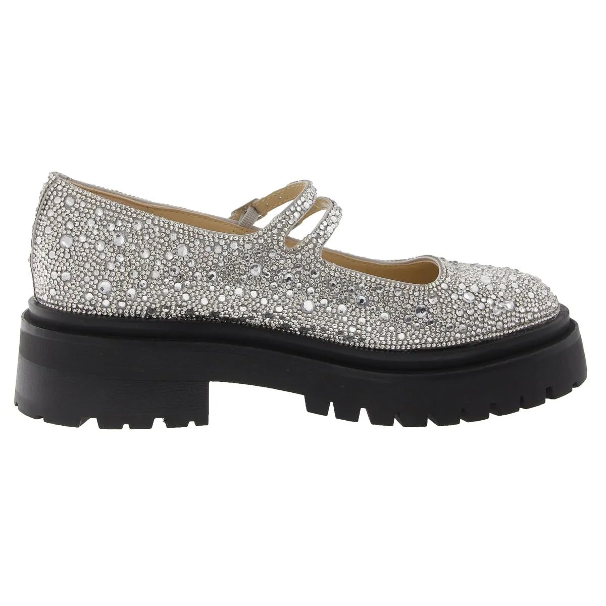 Rico Womens Rhinestone Man Made Mary Janes