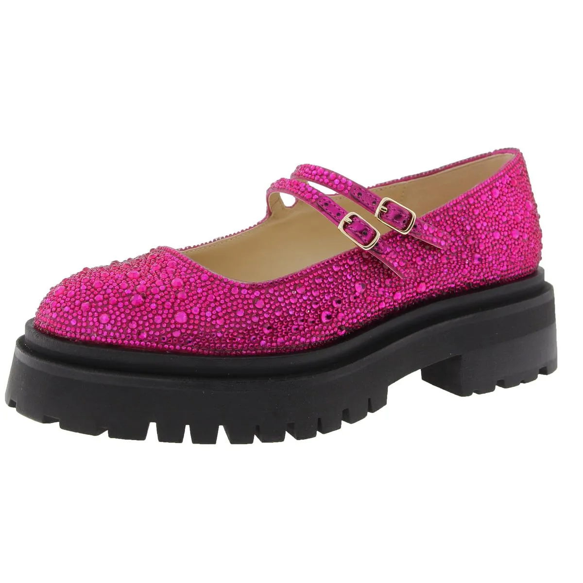 Rico Womens Rhinestone Man Made Mary Janes