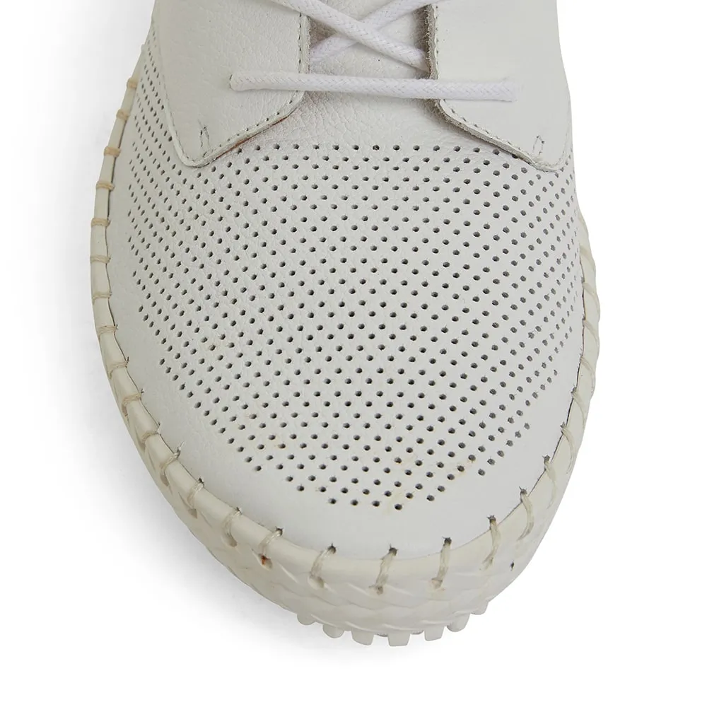 Ripley Sneaker in White Leather