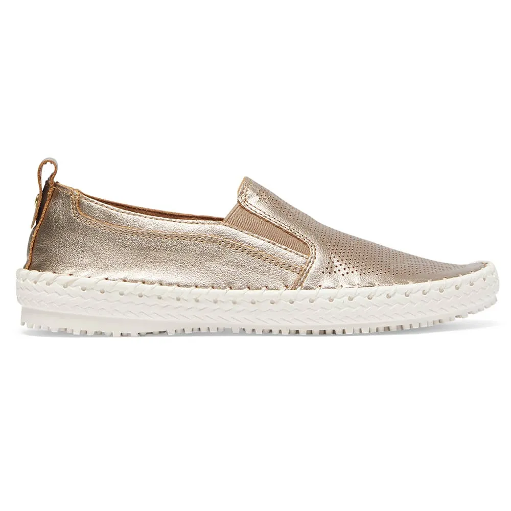 Riva Sneaker in Pewter Leather