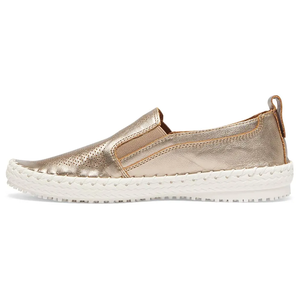 Riva Sneaker in Pewter Leather