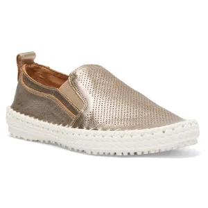 Riva Sneaker in Pewter Leather