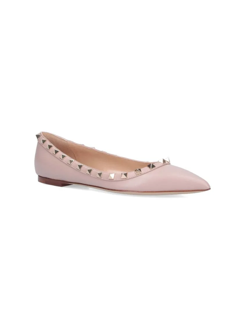 Rockstud' Ballet Flats  Pink