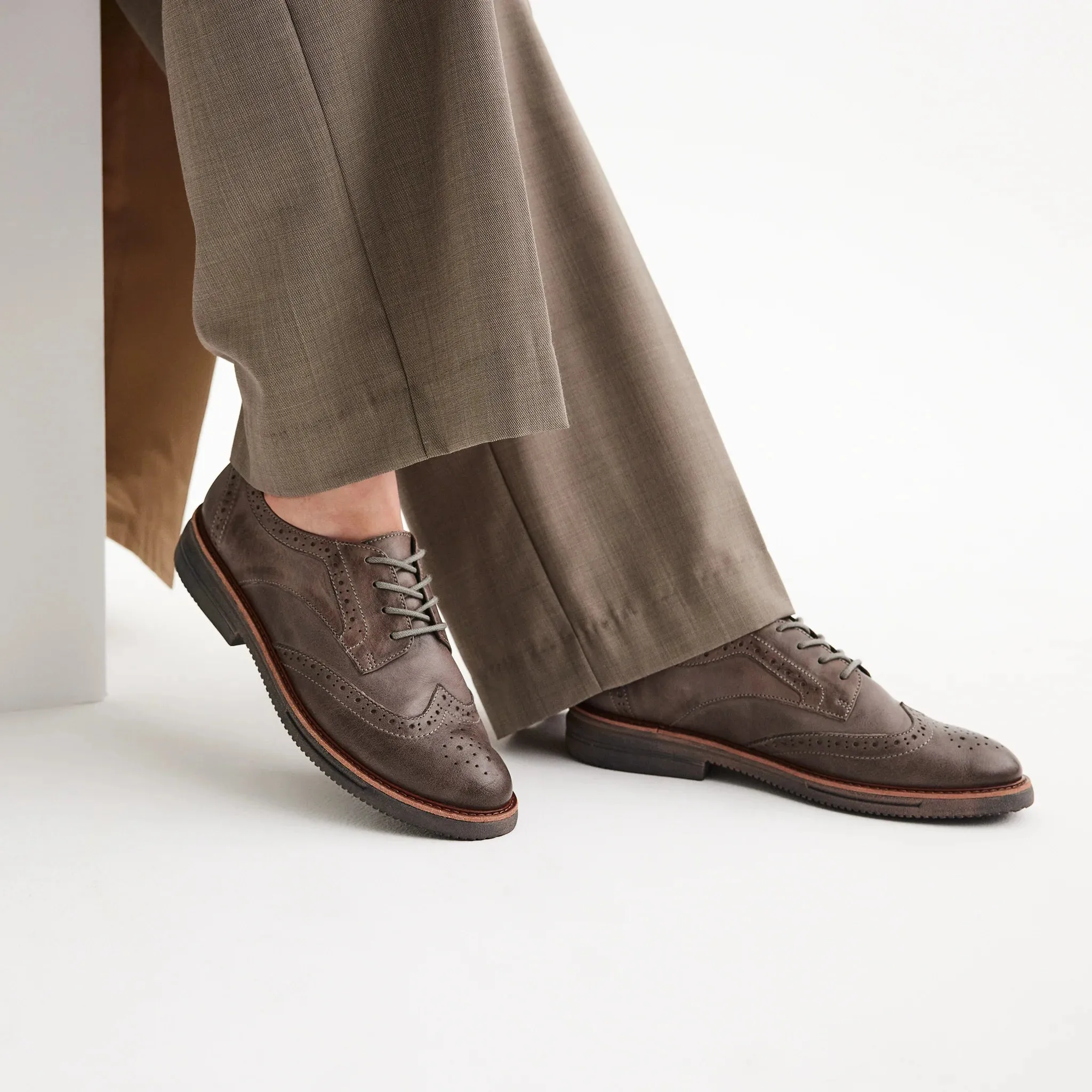 Rollie Brogue Rise Vintage Steel
