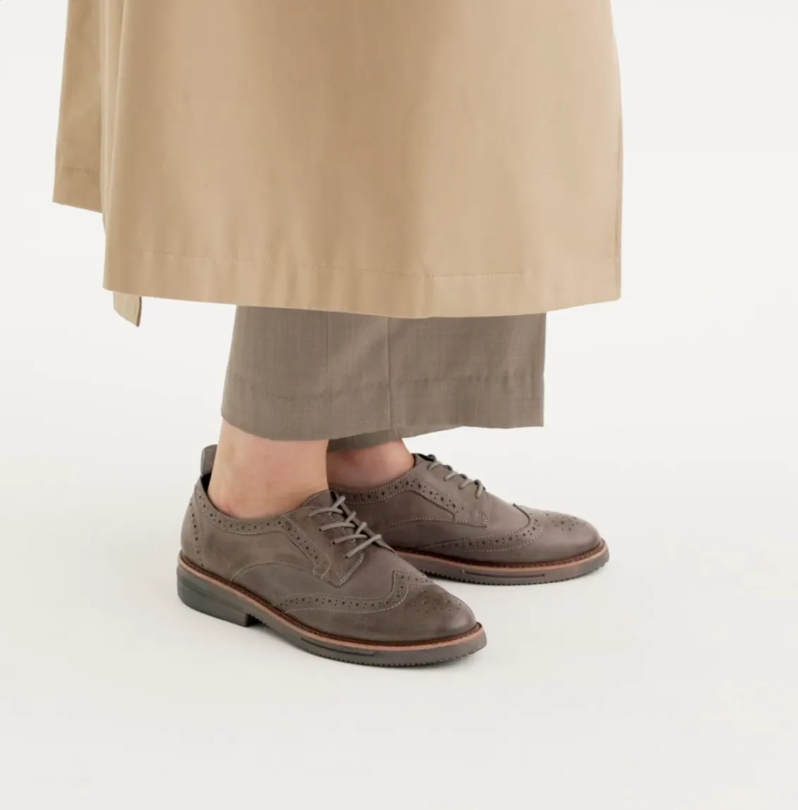 Rollie Brogue Rise Vintage Steel