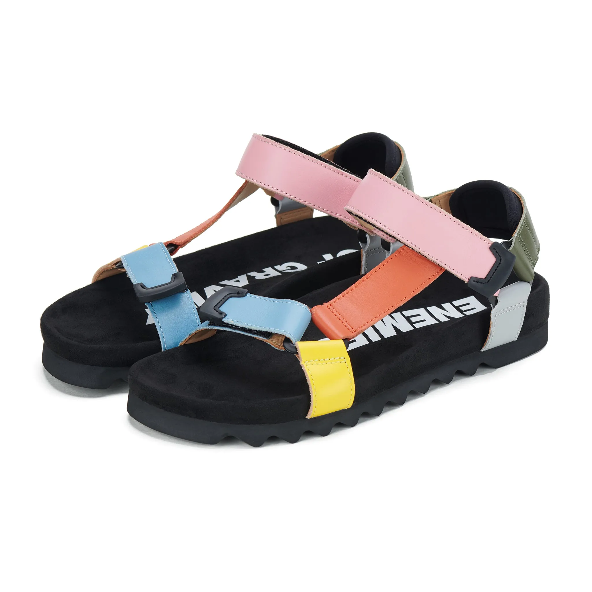 Rollie Tooth Wedge Sandal Citrus Splash