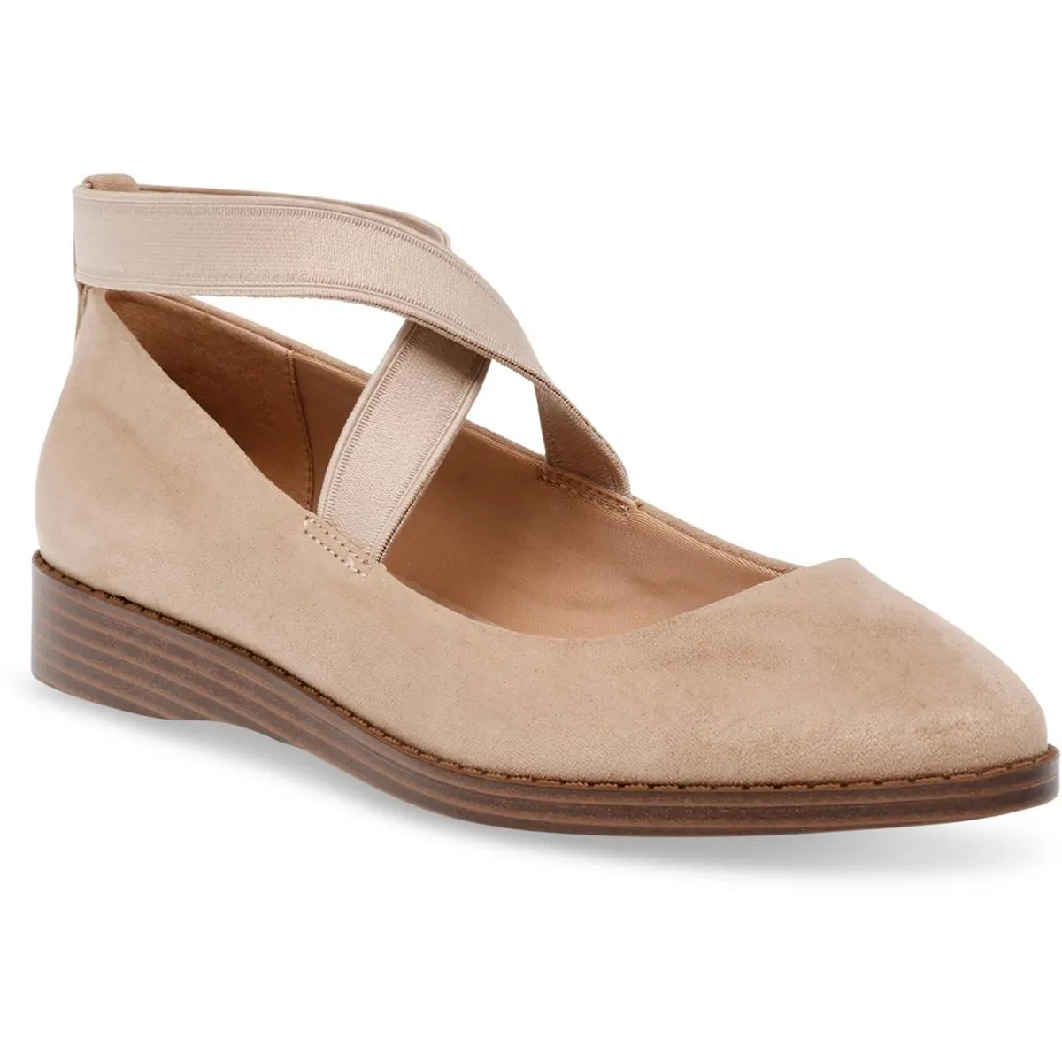 Saige Womens Almond Toe Slip On Slingbacks