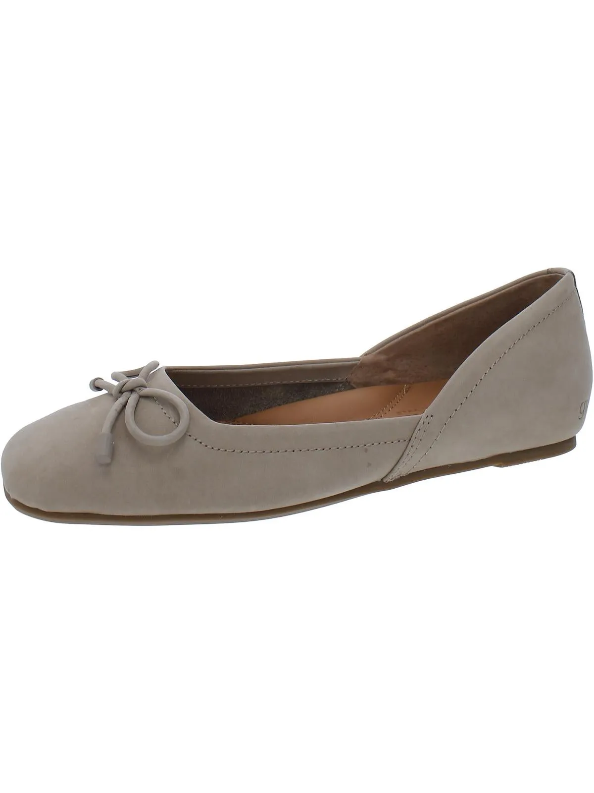 Sailor Womens Leather Bow Ballet Flats