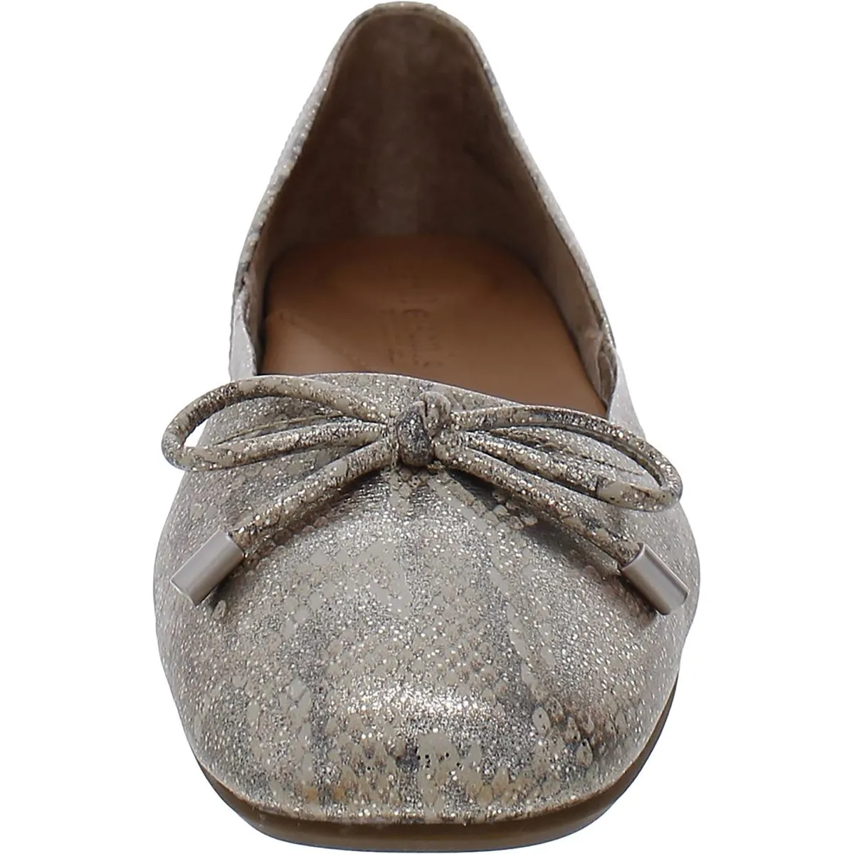 Sailor Womens Leather Bow Ballet Flats