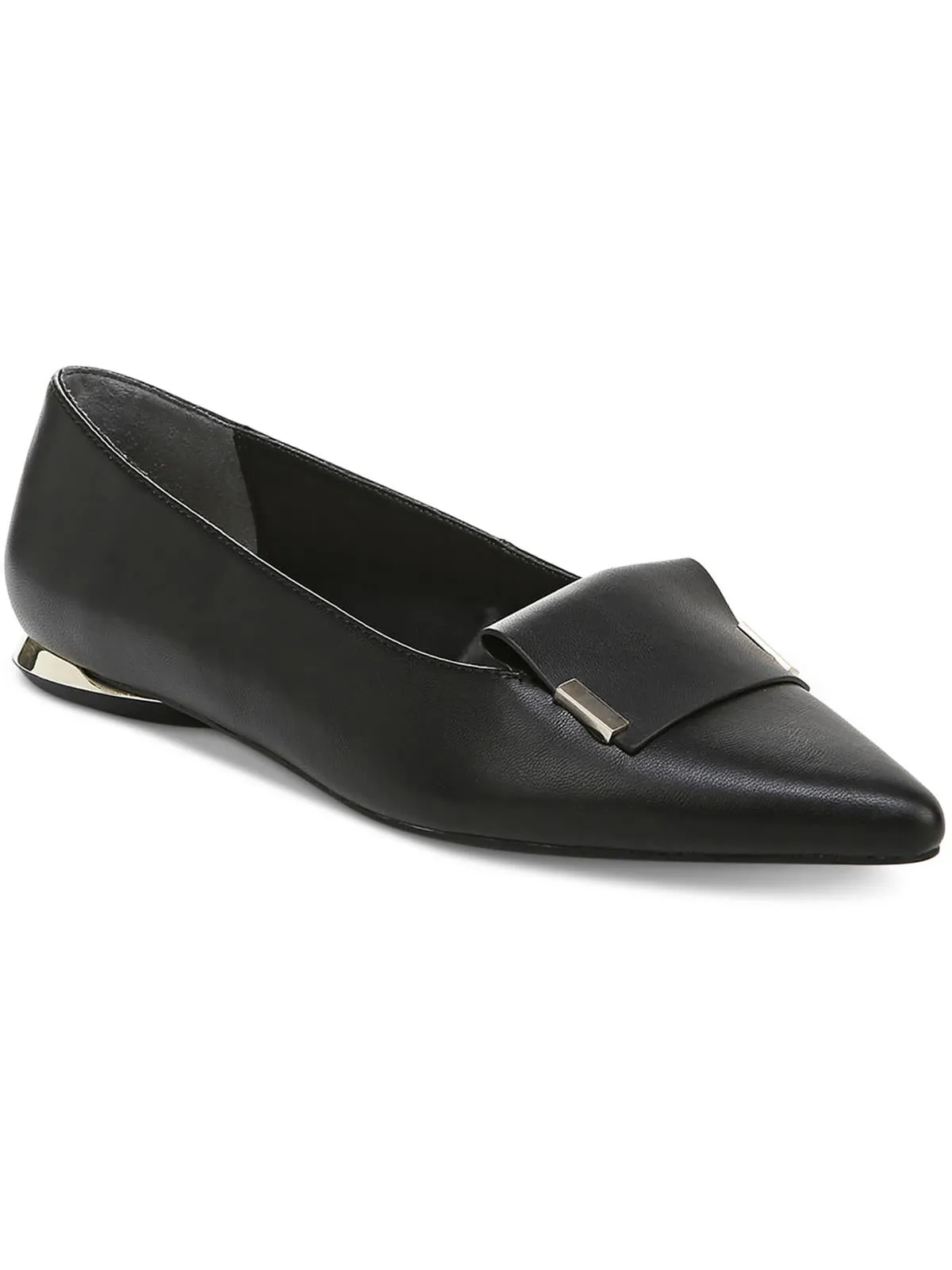 Samanthaa Womens Faux Leather Dressy Flat Shoes