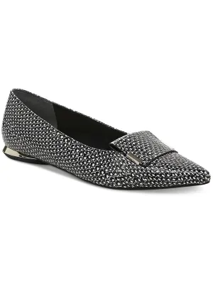 Samanthaa Womens Faux Leather Dressy Flat Shoes