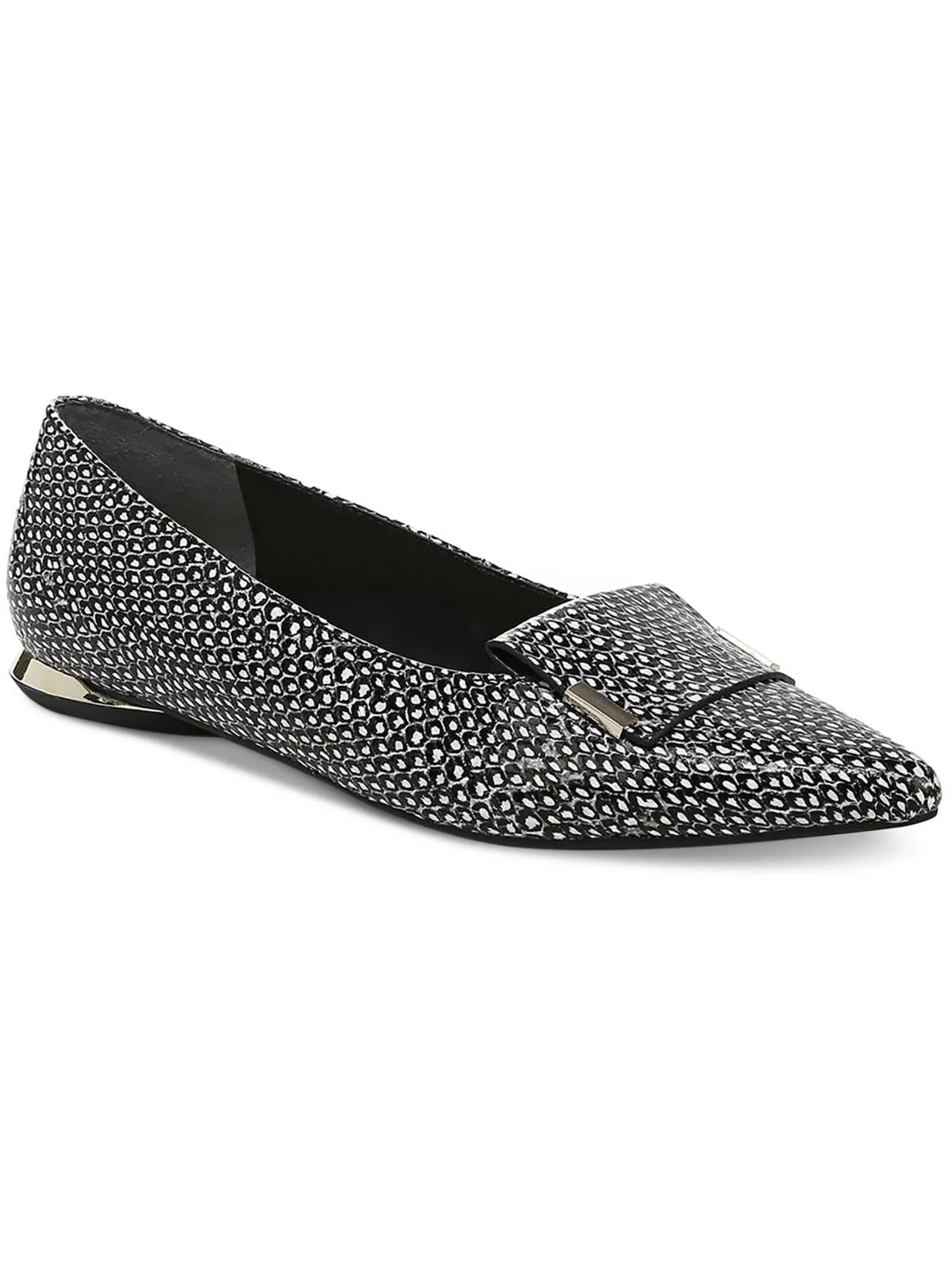 Samanthaa Womens Faux Leather Dressy Flat Shoes