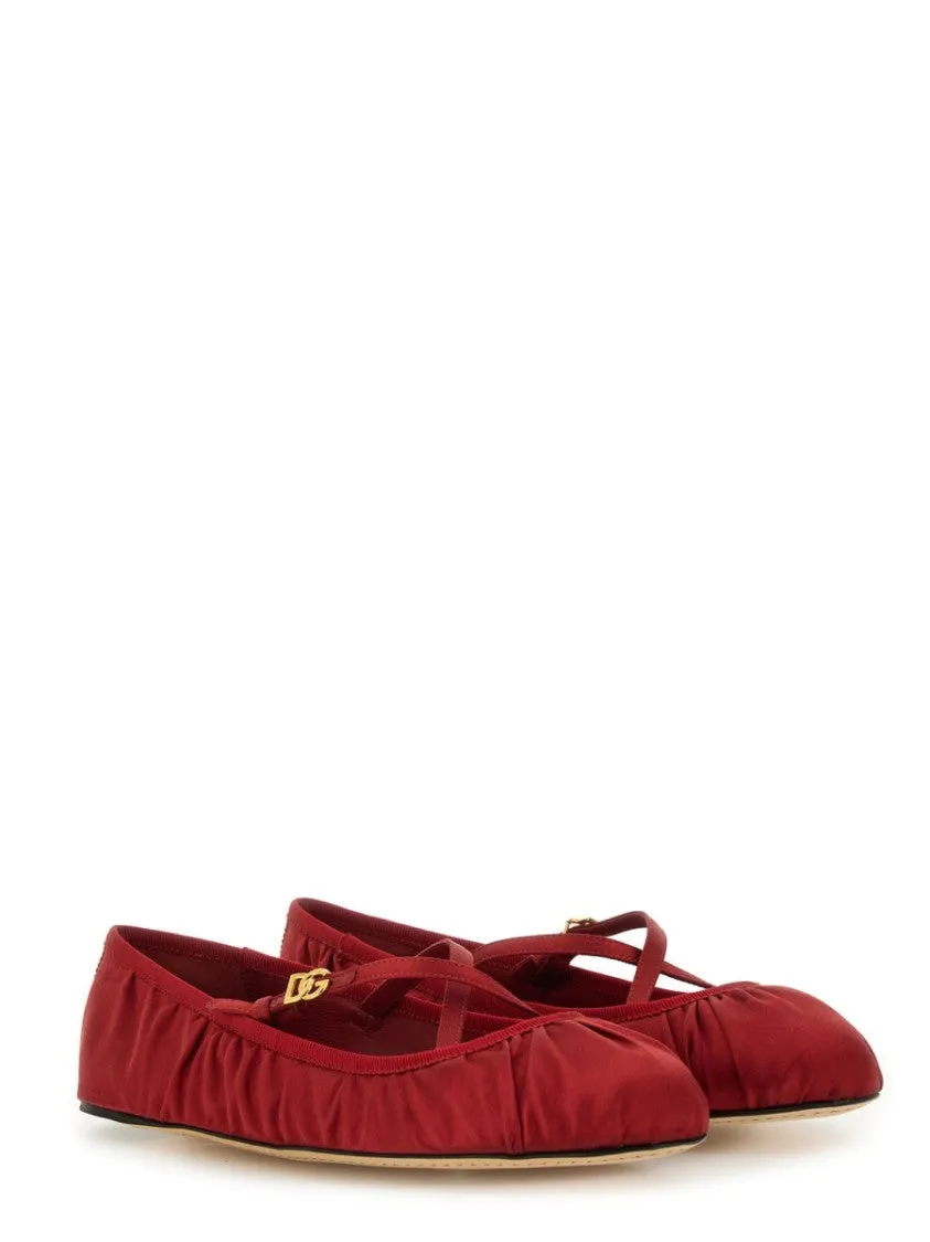 Satin Ballerina Flats