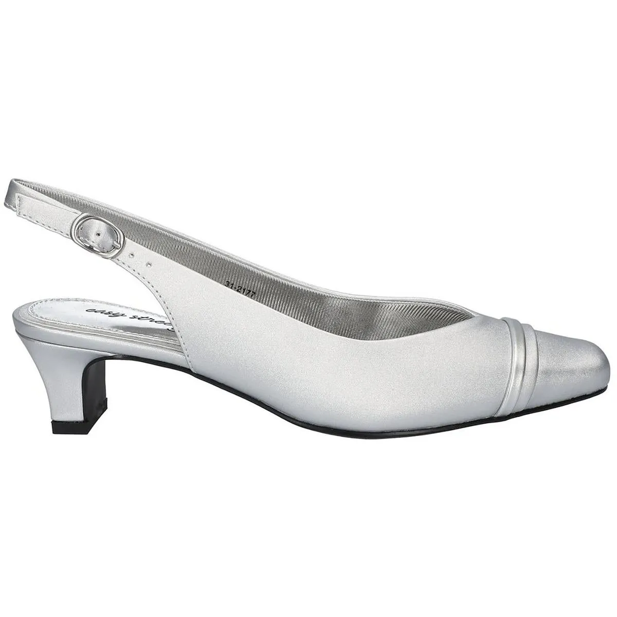Sayo Womens Padded Insole Faux Leather Slingbacks