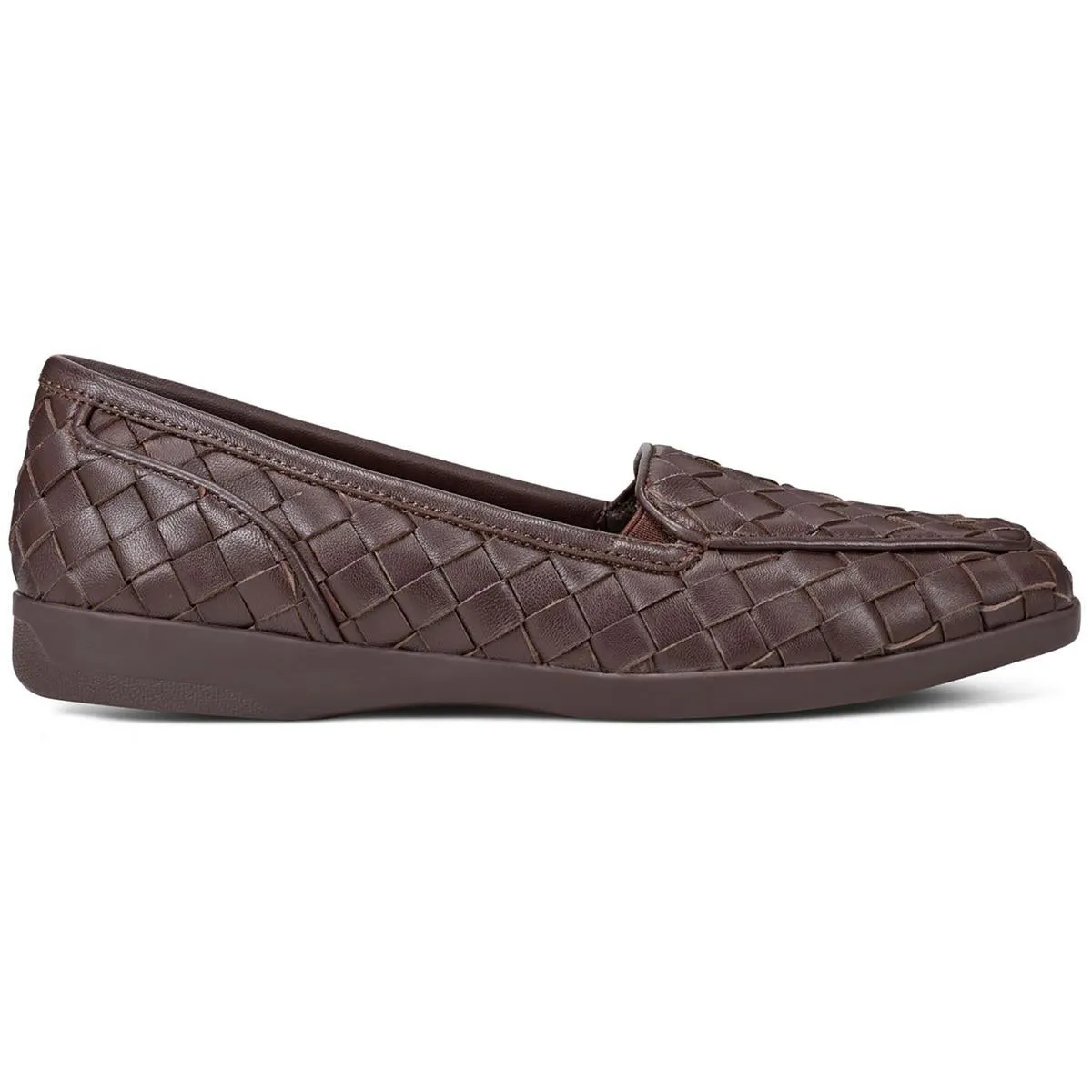 SEDEVITT19 Womens Woven Leather Flat Shoes
