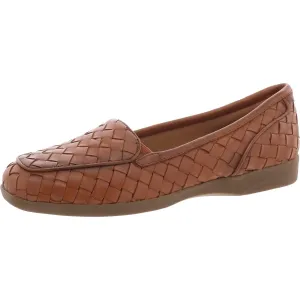SEDEVITT19 Womens Woven Leather Flat Shoes