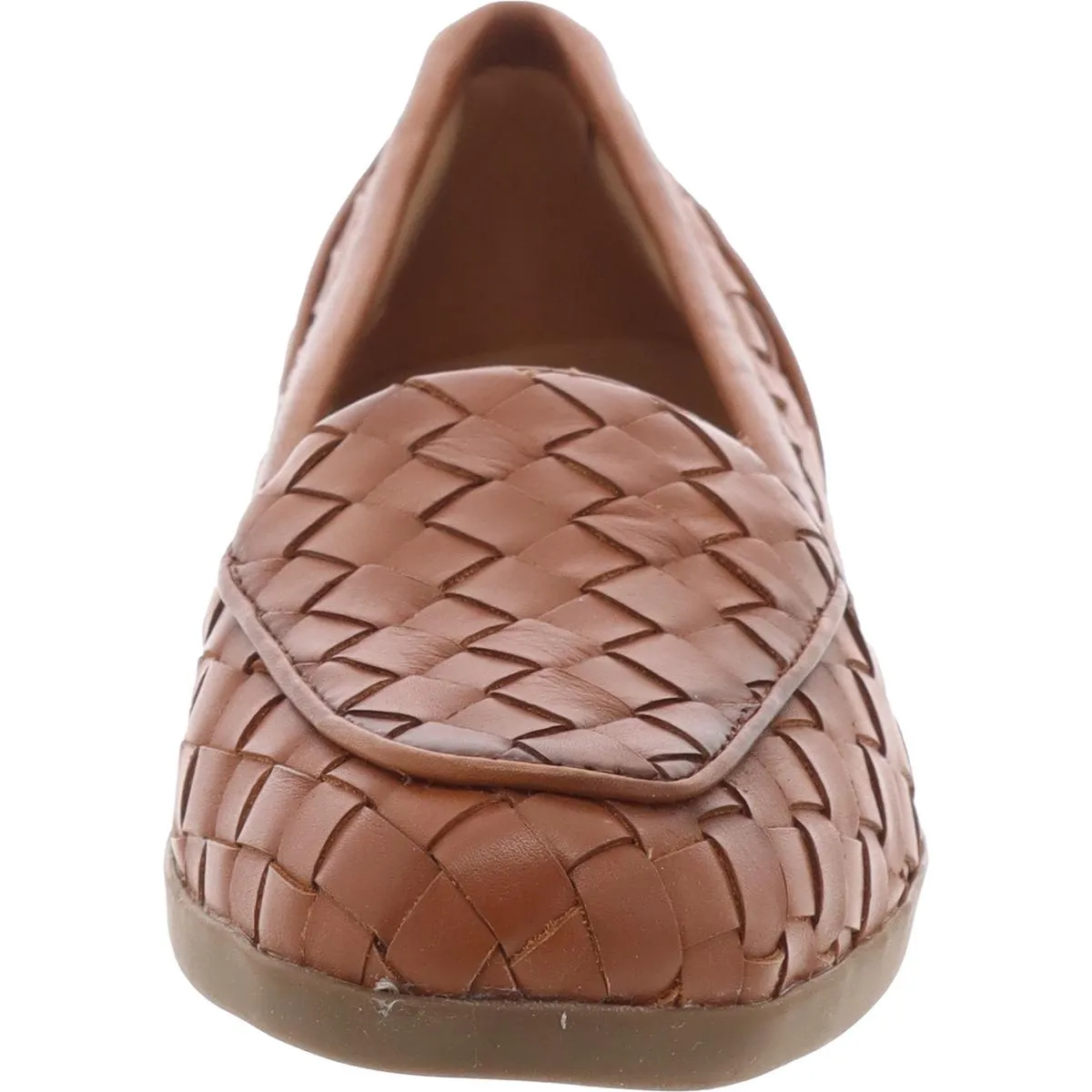 SEDEVITT19 Womens Woven Leather Flat Shoes