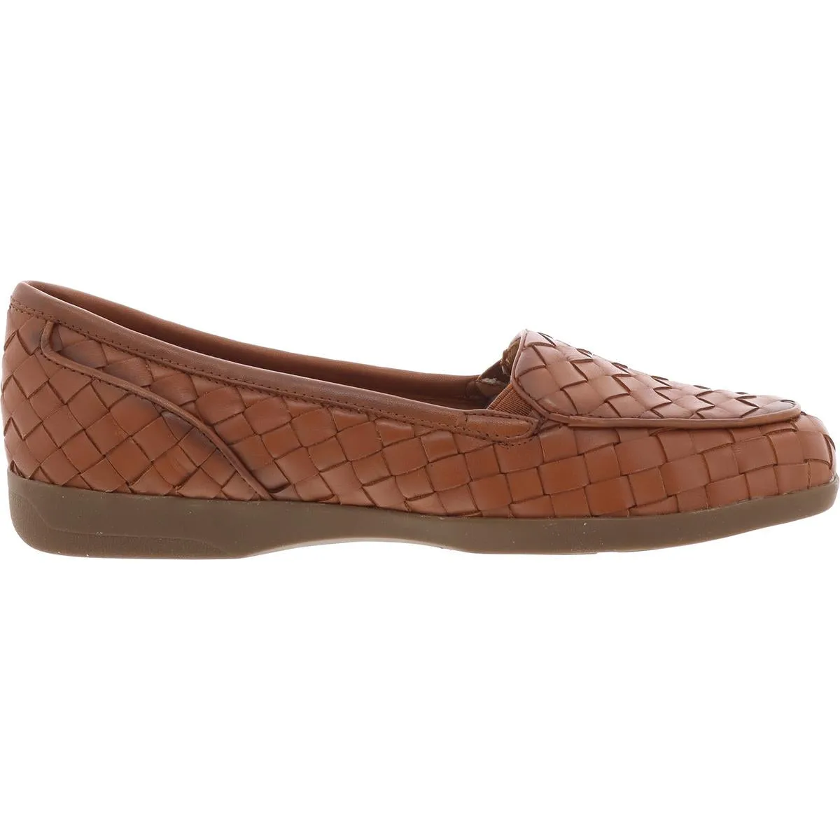 SEDEVITT19 Womens Woven Leather Flat Shoes
