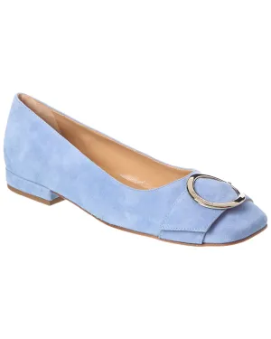 Sergio Rossi Buckle Detail Suede Flat