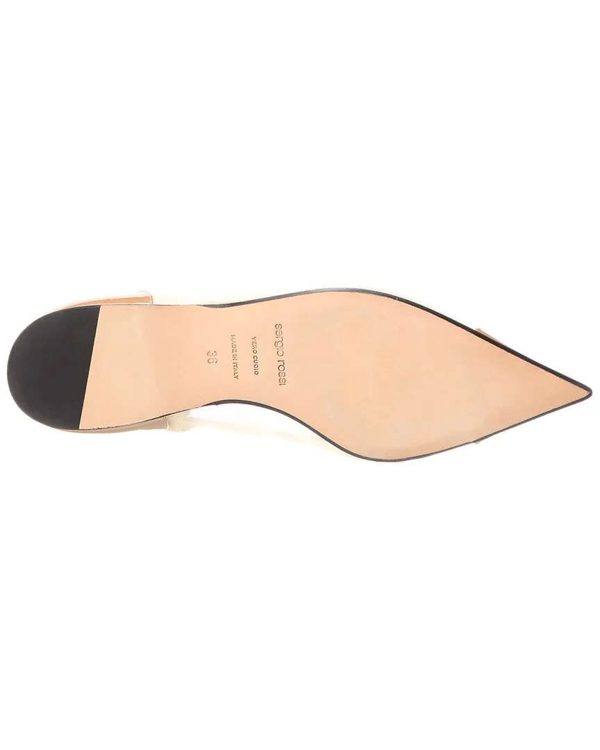 Sergio Rossi Godiva Mesh & Patent Flat