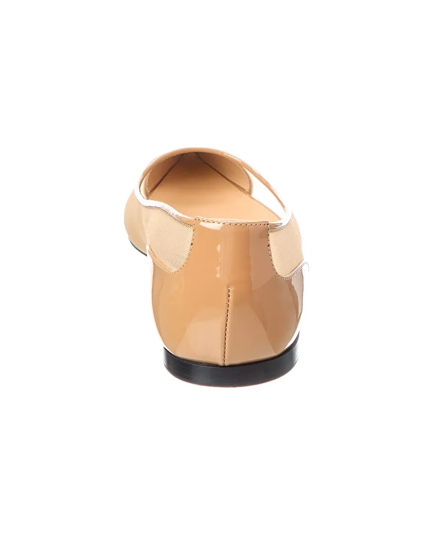 Sergio Rossi Godiva Mesh & Patent Flat