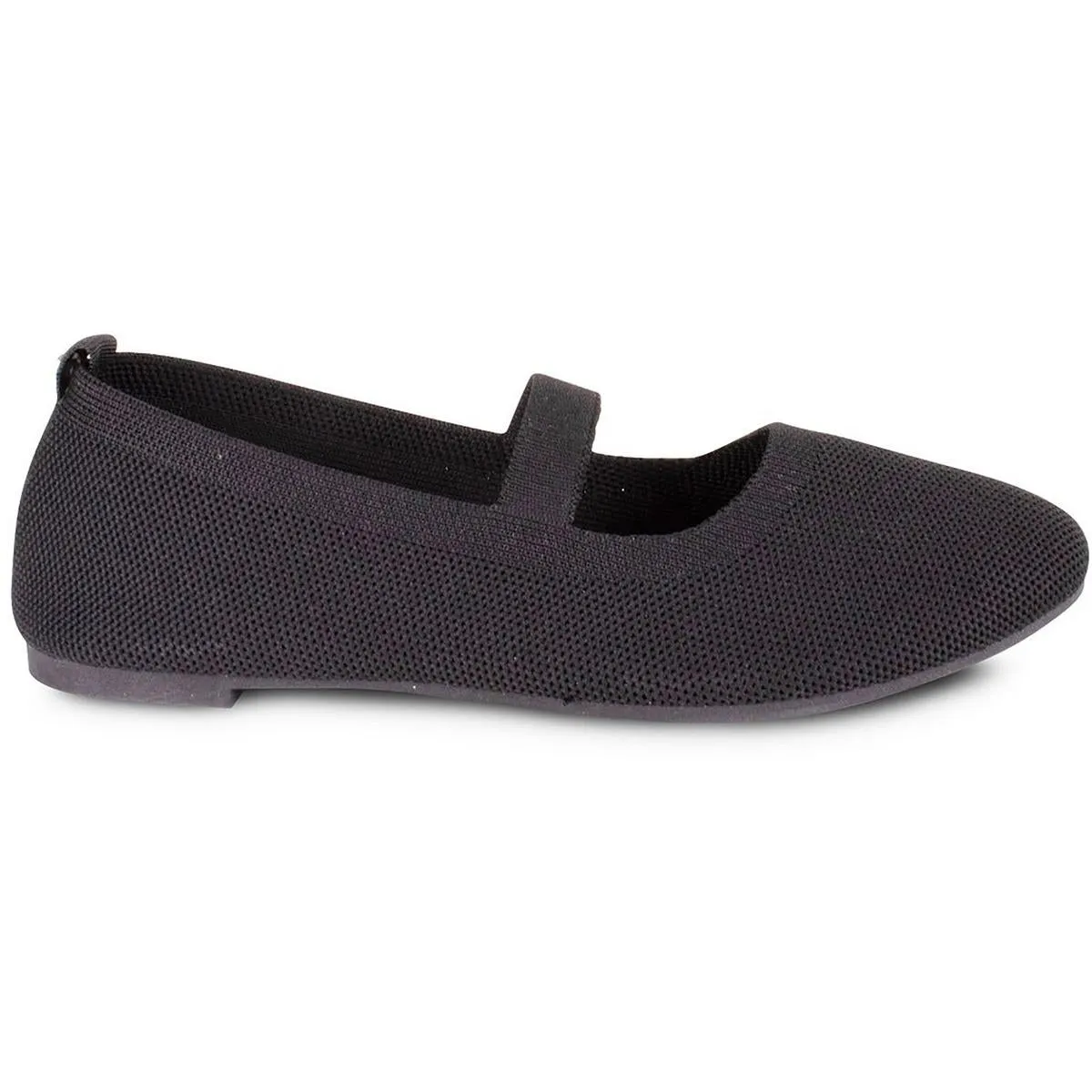 Shine Womens Knit Flat Ballet Flats