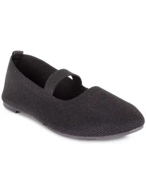 Shine Womens Knit Flat Ballet Flats