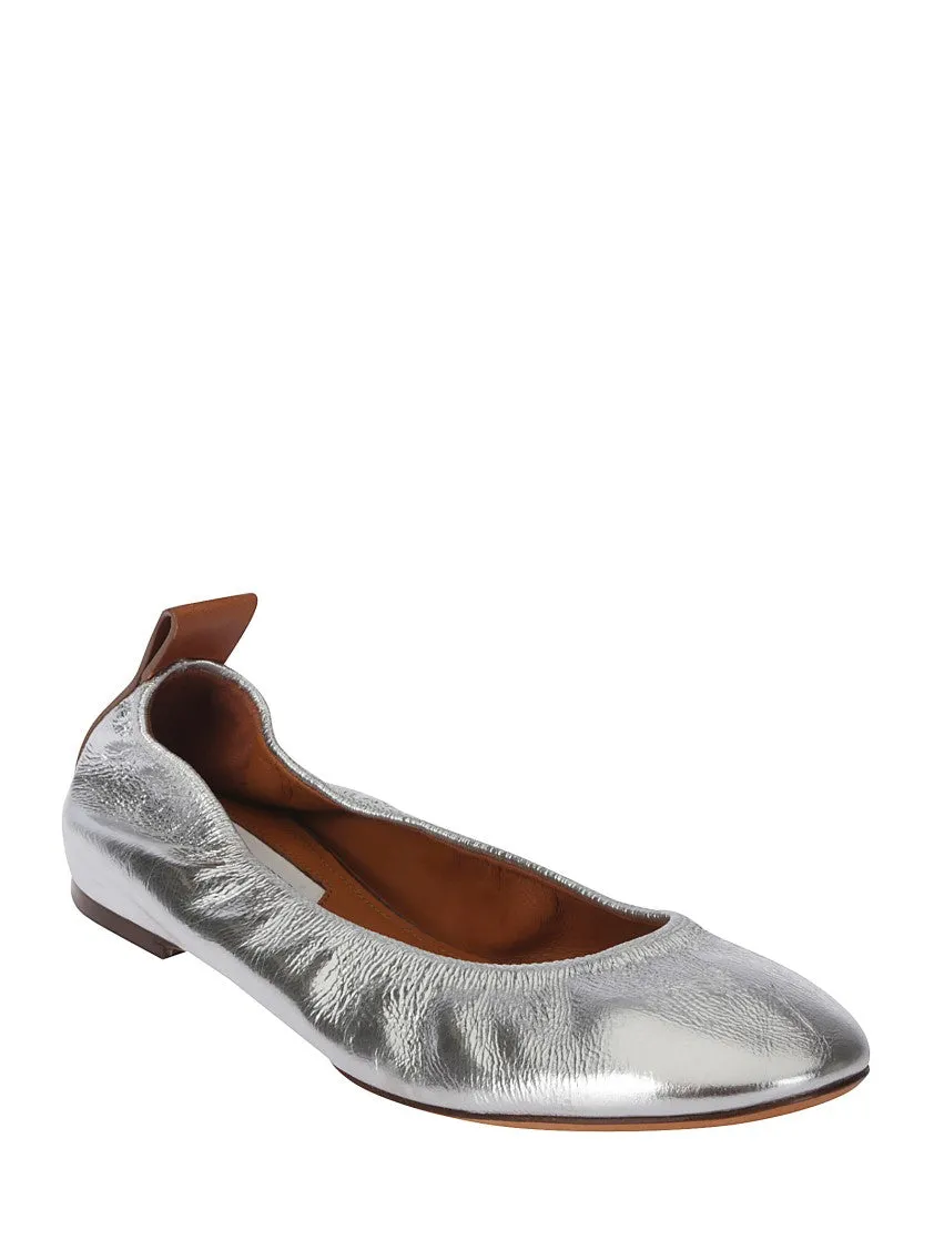 Shiny Silver Ballerinas