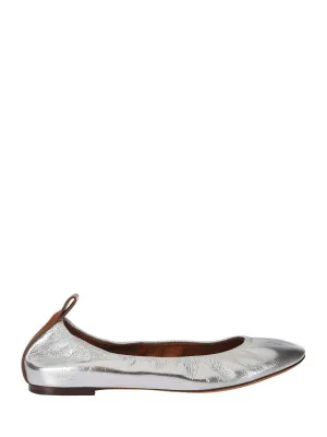 Shiny Silver Ballerinas