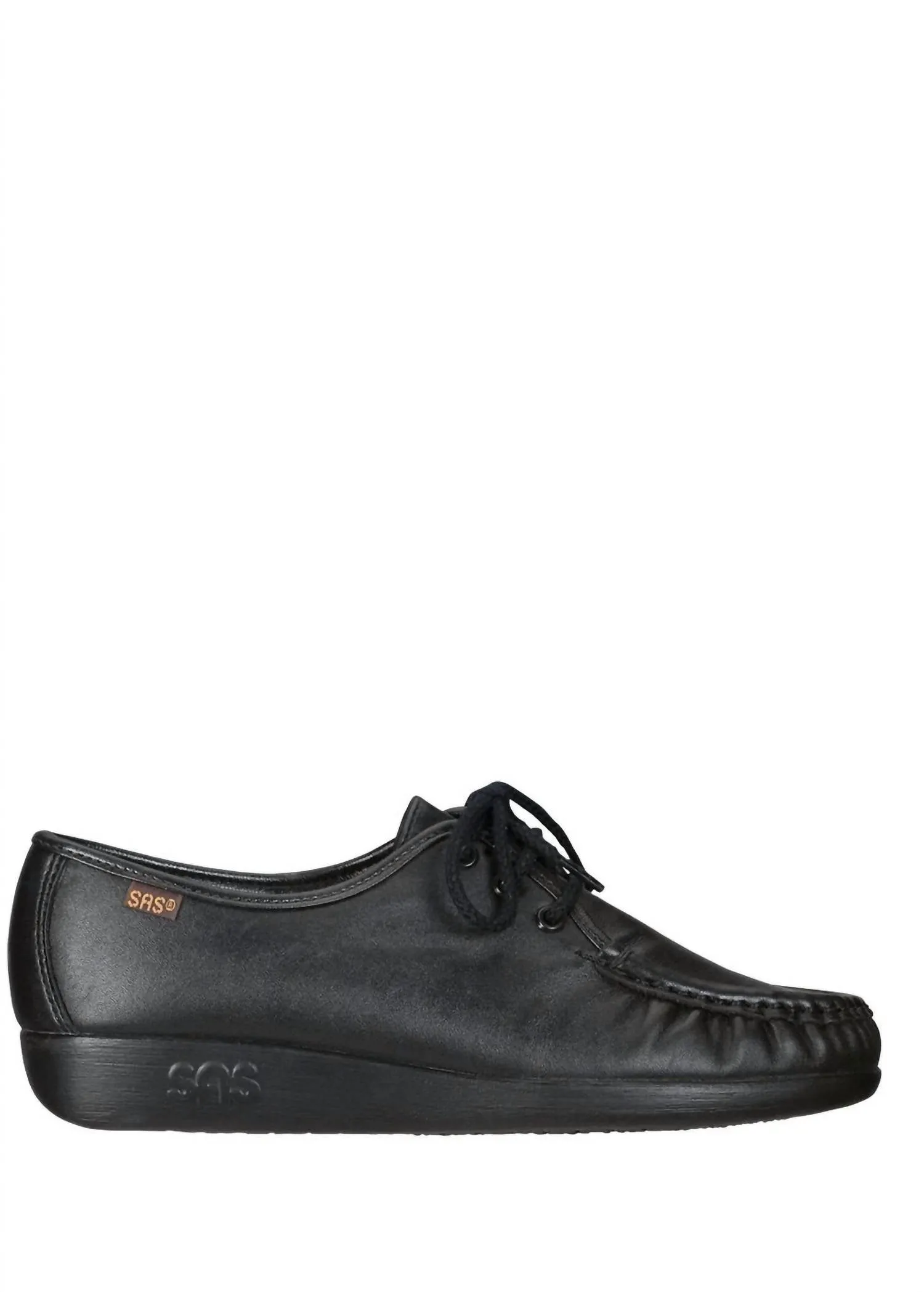 Siesta Lace Up Loafer - Wide In Black