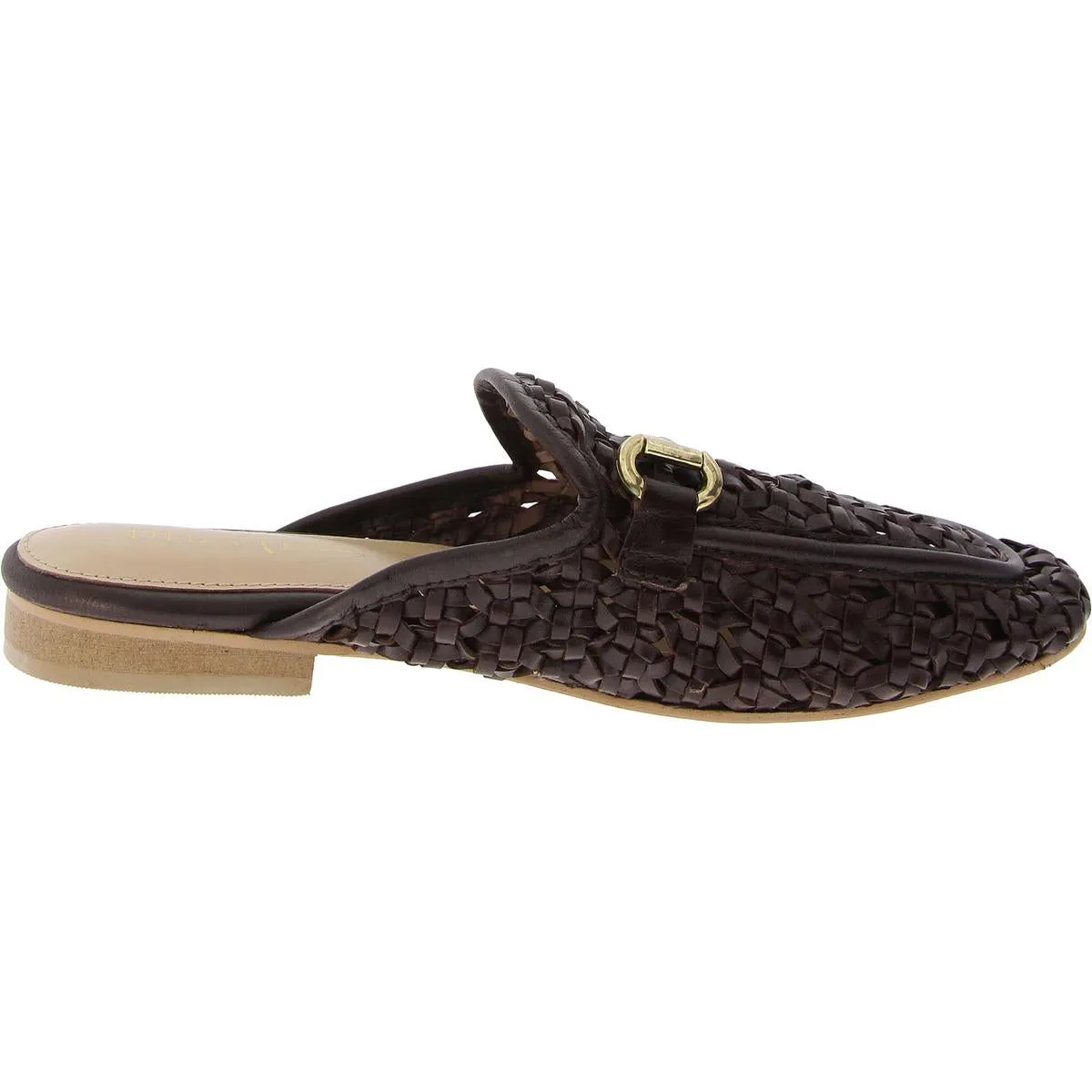 Sky Bird Womens Chain Leather Mules