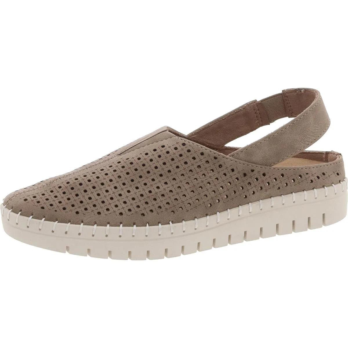 SoFresh Womens Faux Suede Slip On Slingbacks