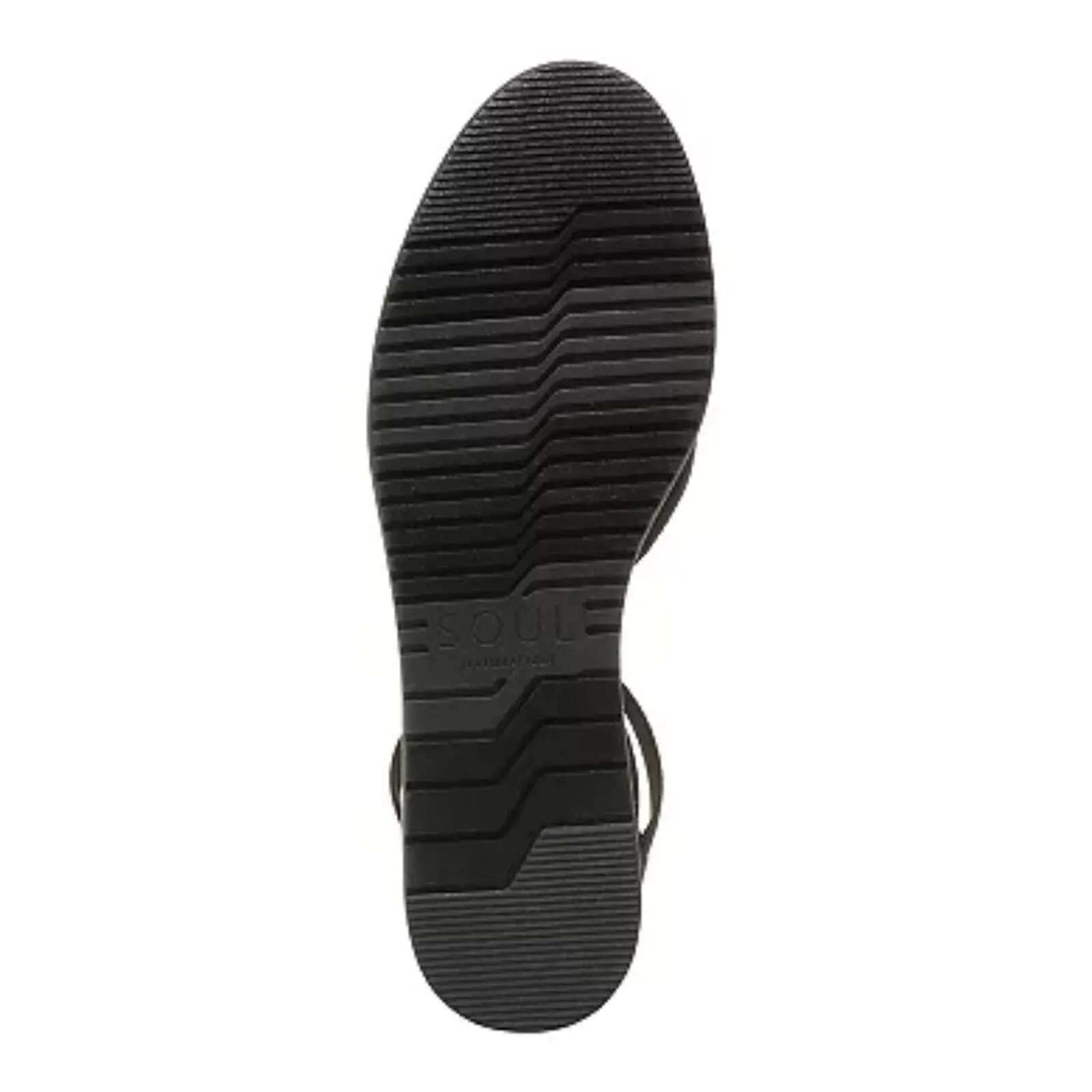 Soul Naturalizer Intro Sandal Women's Size 11 Black Nubuck Slip-On Flat FZP016 (Black,11)