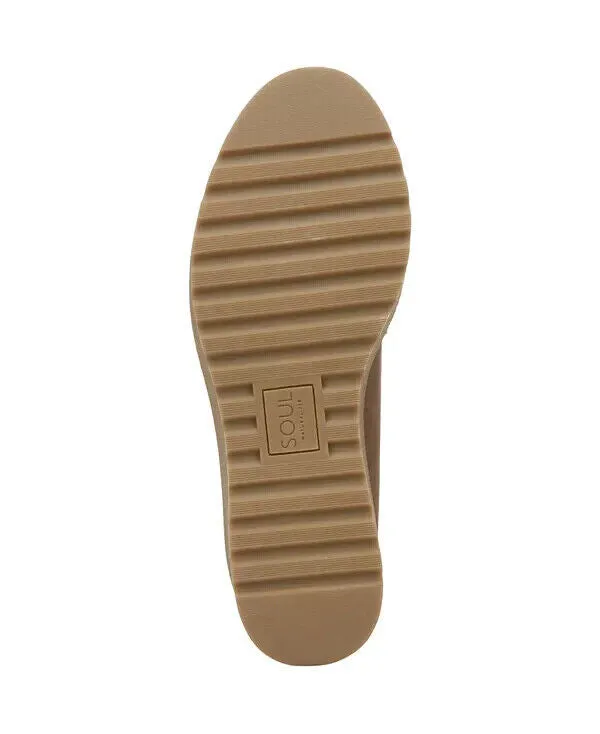 Soul Naturalizer Josie Lug Flat Women's US 9 Brown Platform Loafer Shoes ZPO1646 (Brown,9)