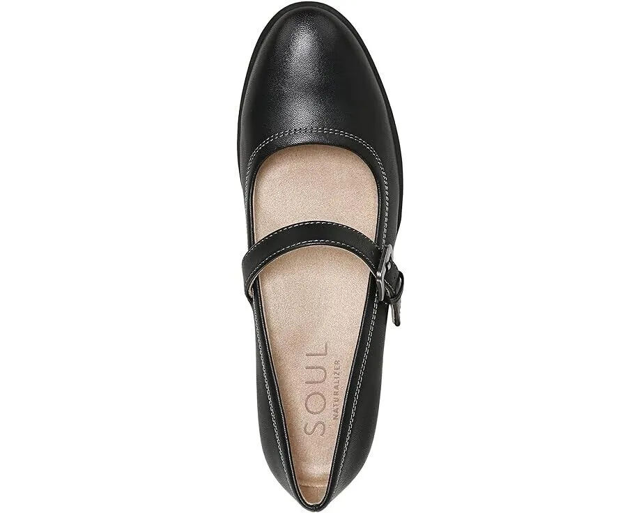 Soul Naturalizer Ramona I2184S1001 Flats Women's US 7 Black Mary Jane ZPO1620 (Black,7)