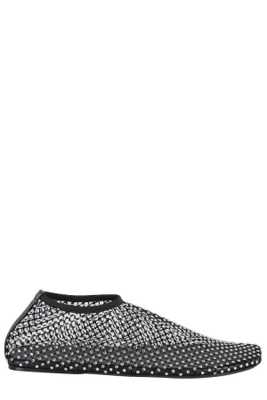 Square-Toe Slip-On Flats