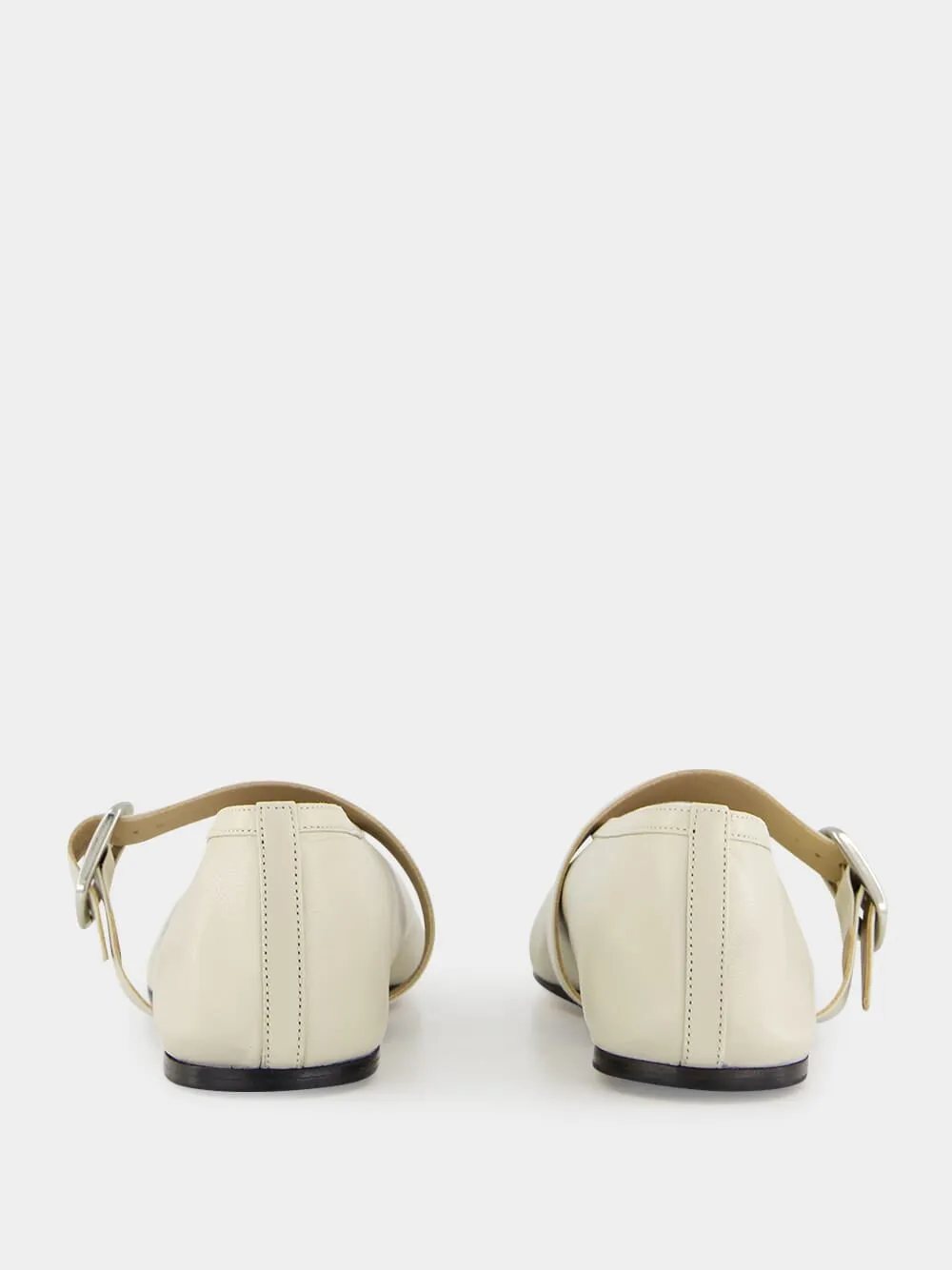 Stella Slipper in Ecru Leather