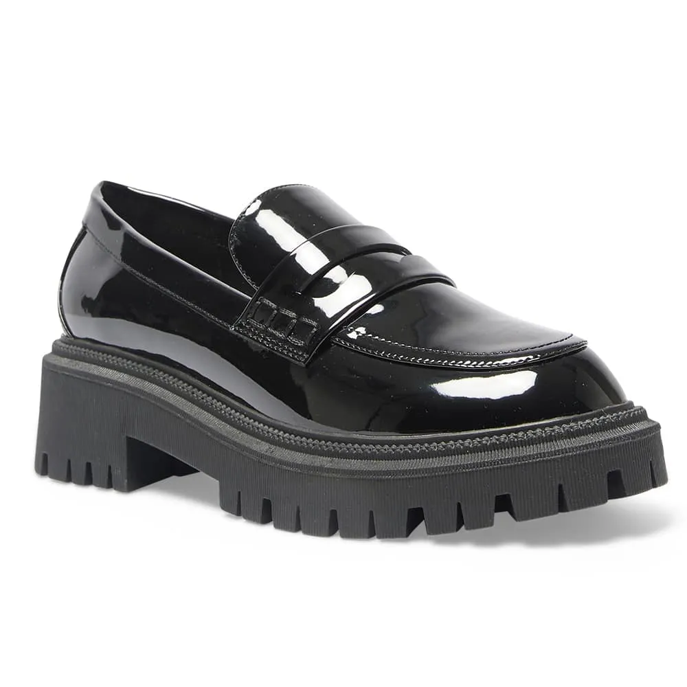 Stetson Loafer in Black Patent