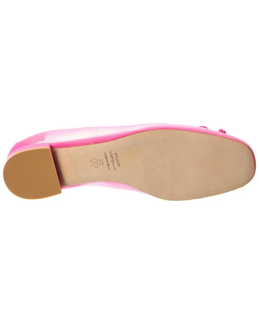Stuart Weitzman Arabella Mesh & Leather Ballet Flat