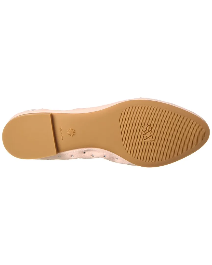 Stuart Weitzman Bling Suede Ballet Flat