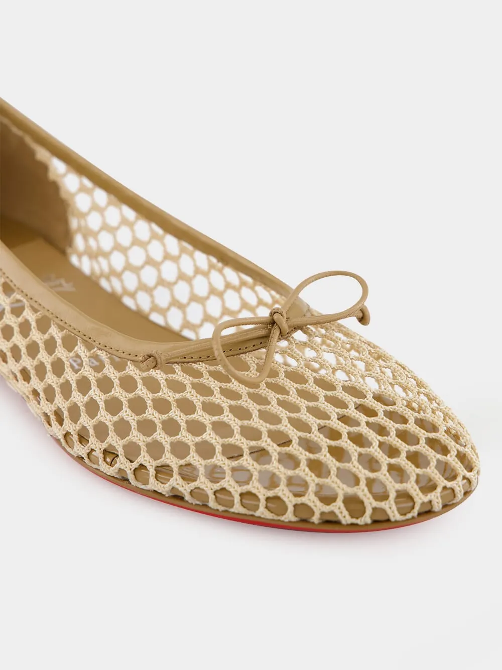 Sweetie Jane Mesh Ballerinas in Beige