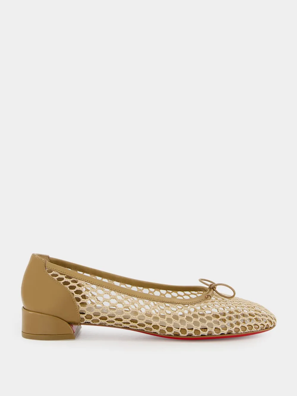 Sweetie Jane Mesh Ballerinas in Beige